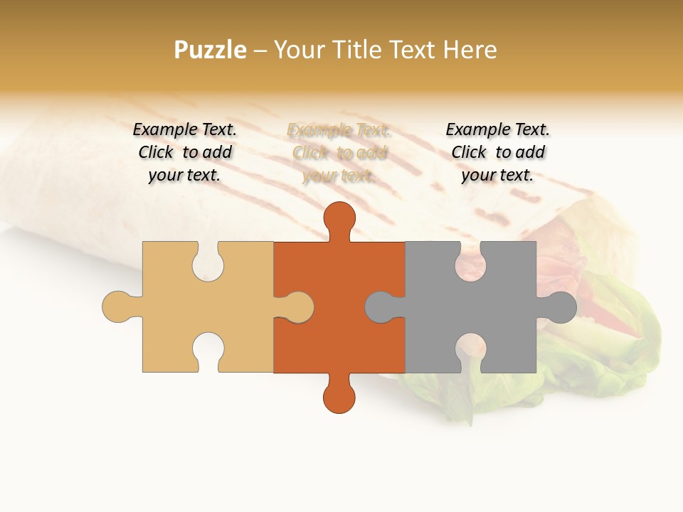 Burrito Tortilla Chopped PowerPoint Template