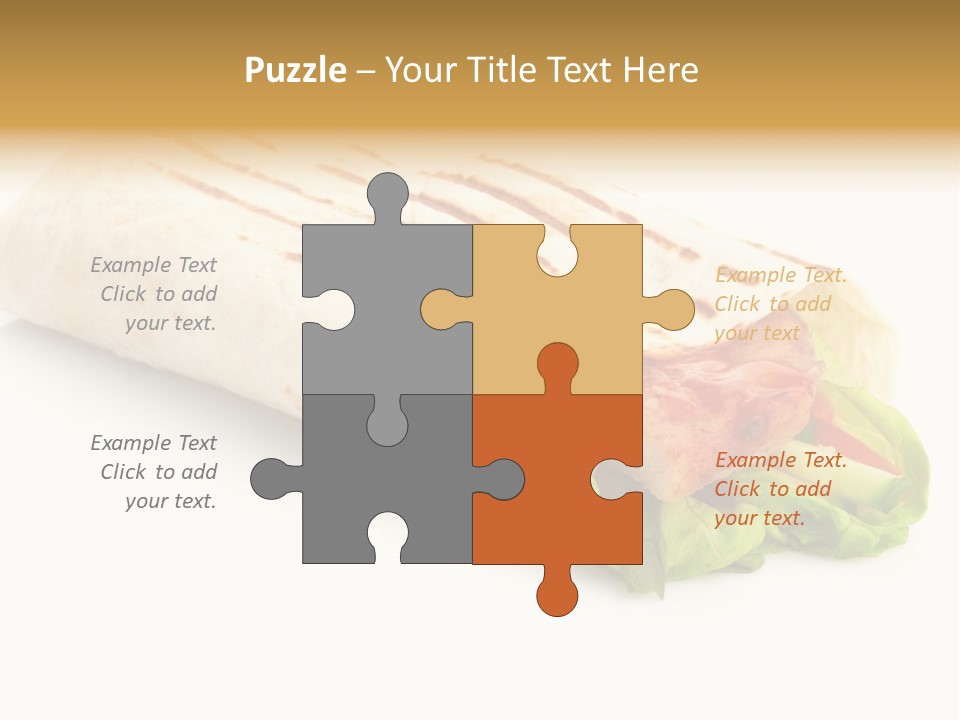 Burrito Tortilla Chopped PowerPoint Template