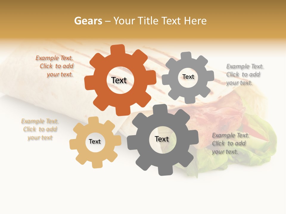 Burrito Tortilla Chopped PowerPoint Template