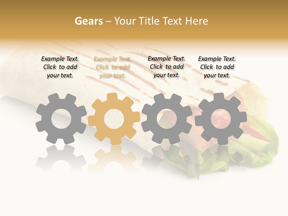 Burrito Tortilla Chopped PowerPoint Template