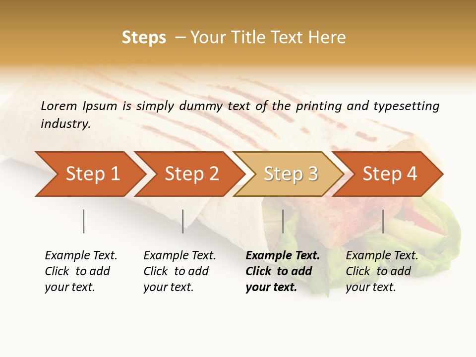 Burrito Tortilla Chopped PowerPoint Template