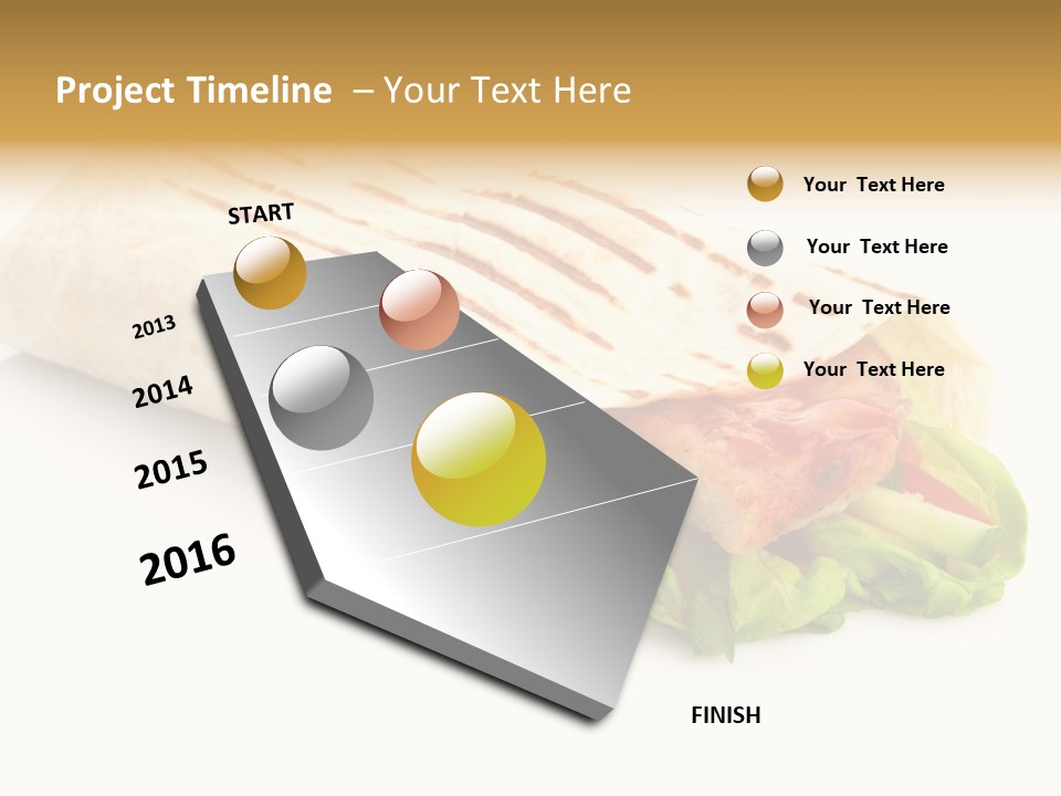 Burrito Tortilla Chopped PowerPoint Template