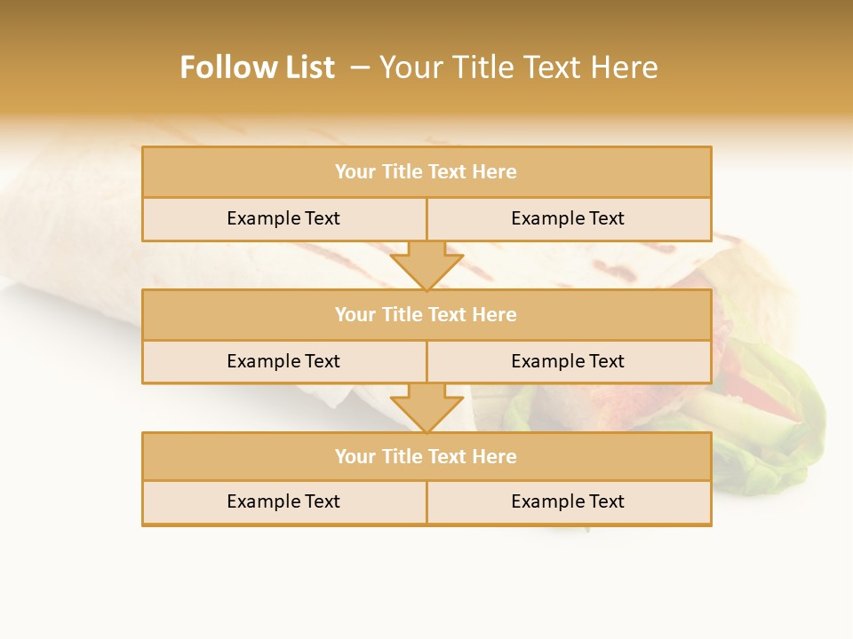 Burrito Tortilla Chopped PowerPoint Template