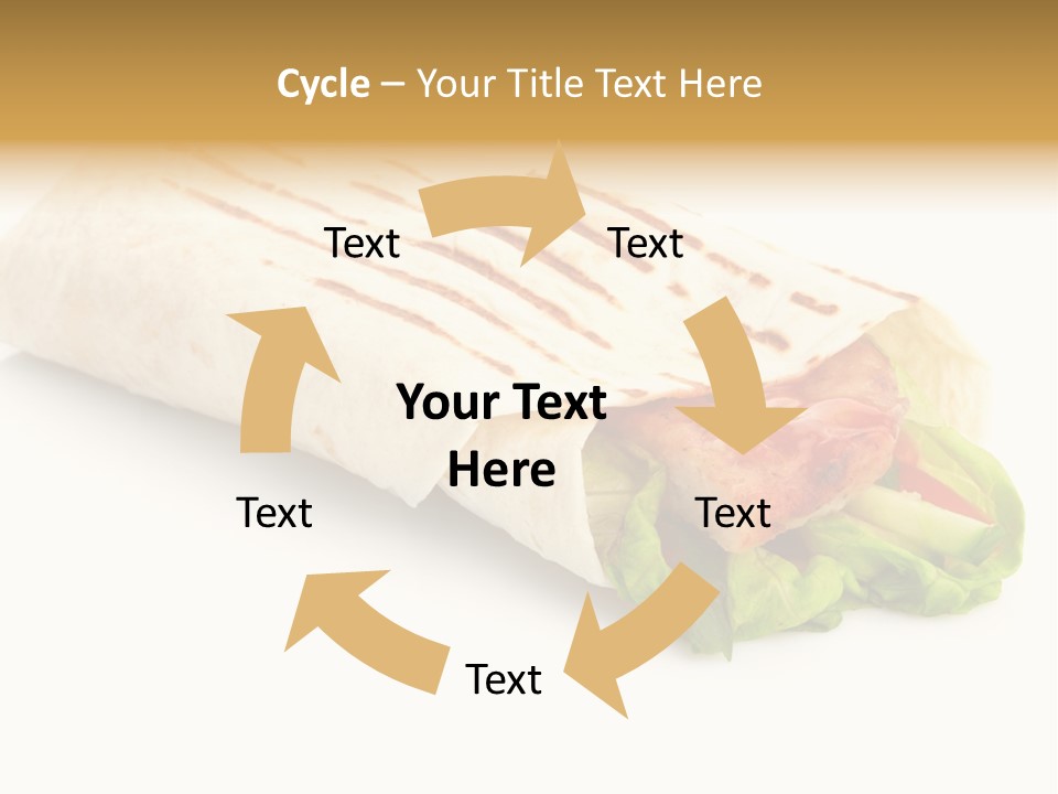 Burrito Tortilla Chopped PowerPoint Template