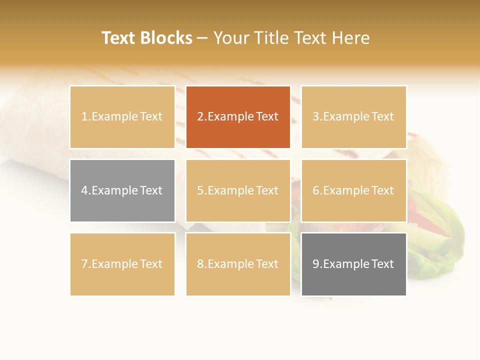 Burrito Tortilla Chopped PowerPoint Template