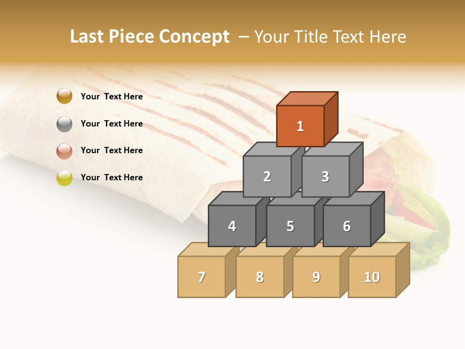 Burrito Tortilla Chopped PowerPoint Template