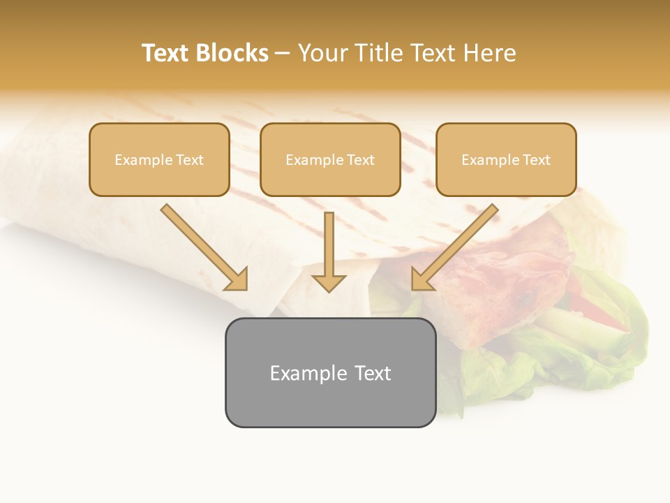 Burrito Tortilla Chopped PowerPoint Template