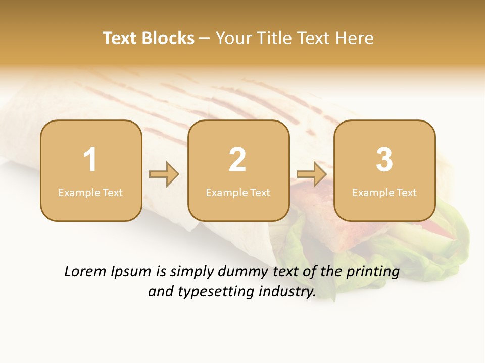Burrito Tortilla Chopped PowerPoint Template