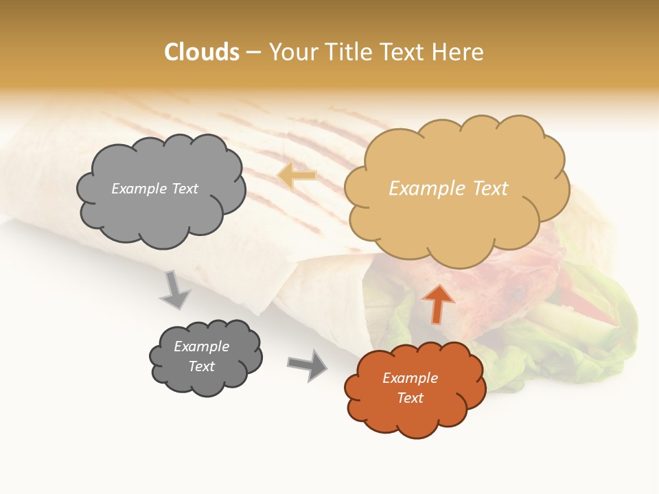 Burrito Tortilla Chopped PowerPoint Template