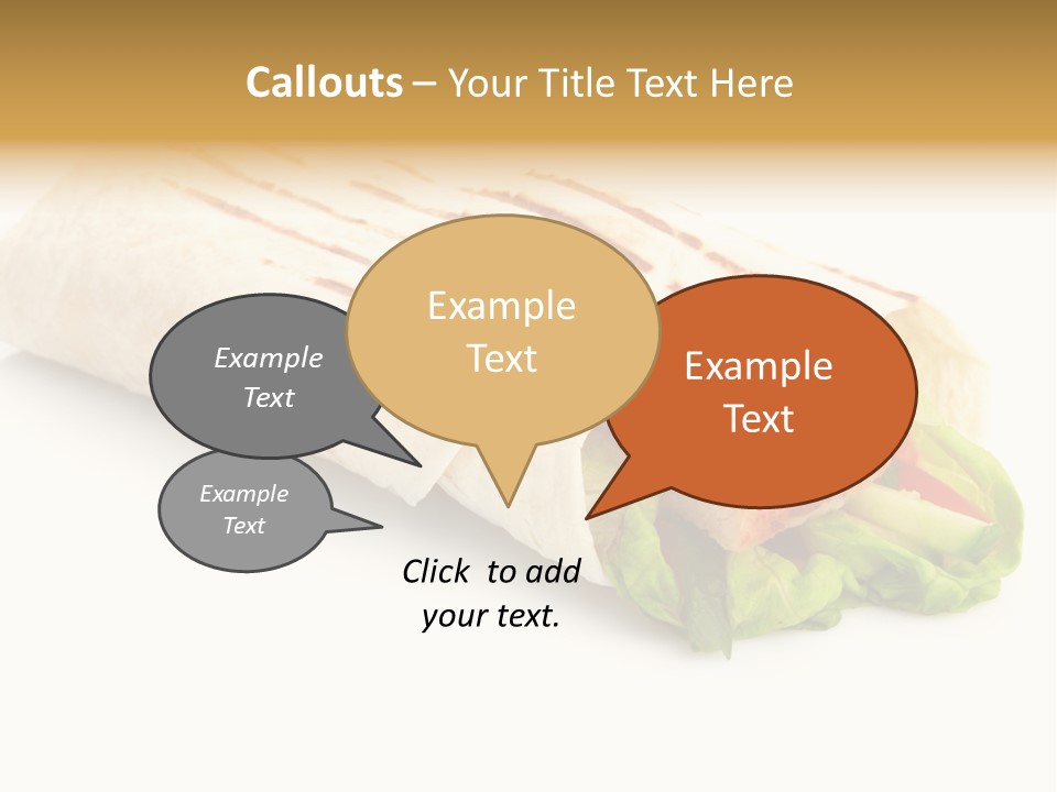 Burrito Tortilla Chopped PowerPoint Template