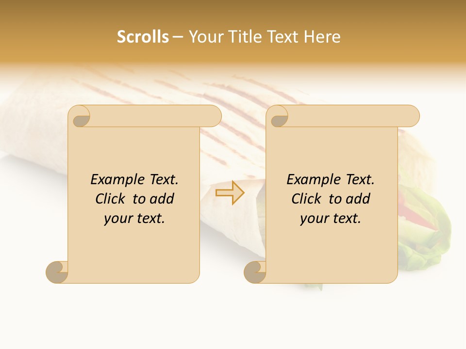 Burrito Tortilla Chopped PowerPoint Template