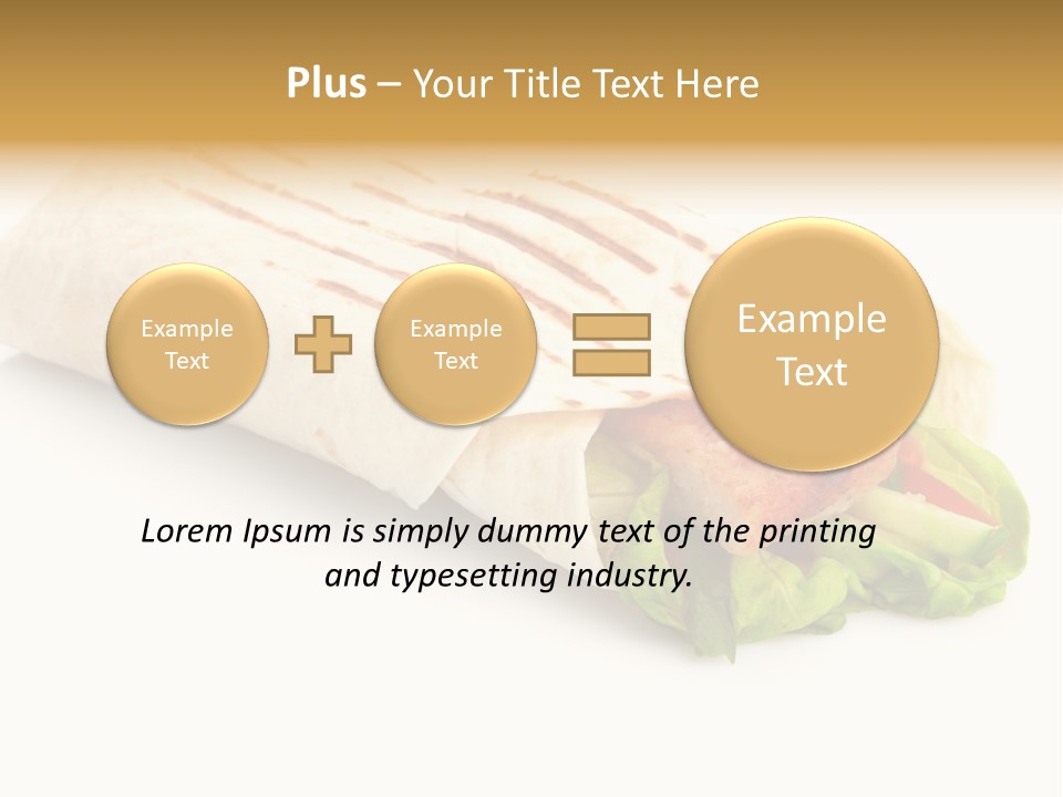 Burrito Tortilla Chopped PowerPoint Template