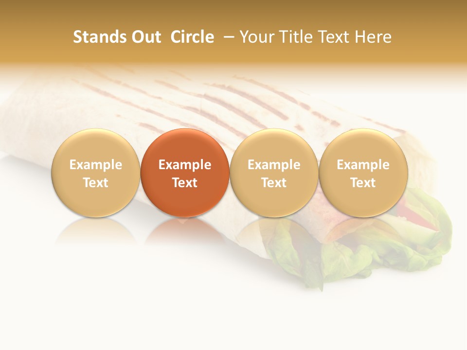 Burrito Tortilla Chopped PowerPoint Template