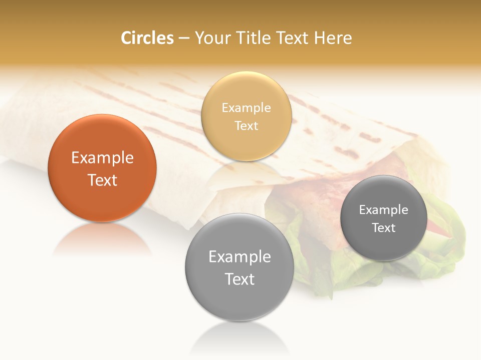 Burrito Tortilla Chopped PowerPoint Template