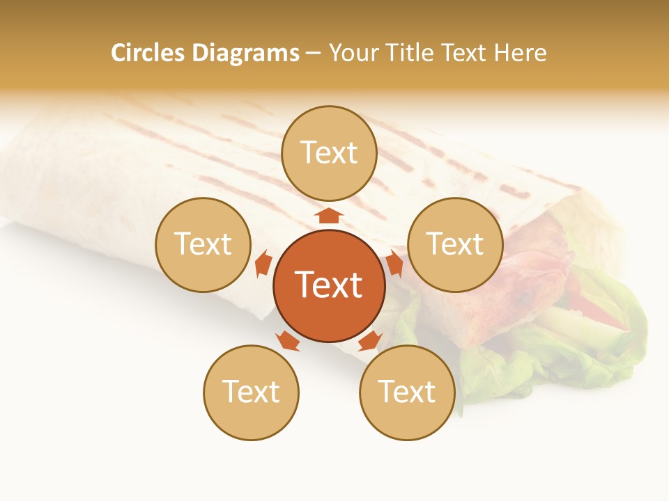 Burrito Tortilla Chopped PowerPoint Template