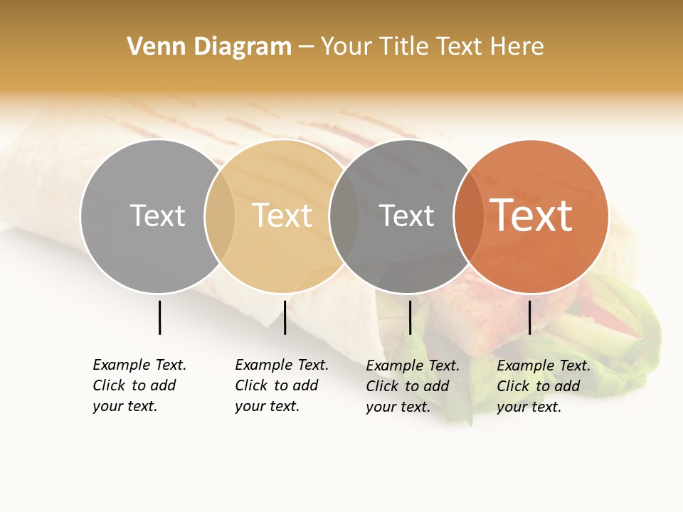 Burrito Tortilla Chopped PowerPoint Template