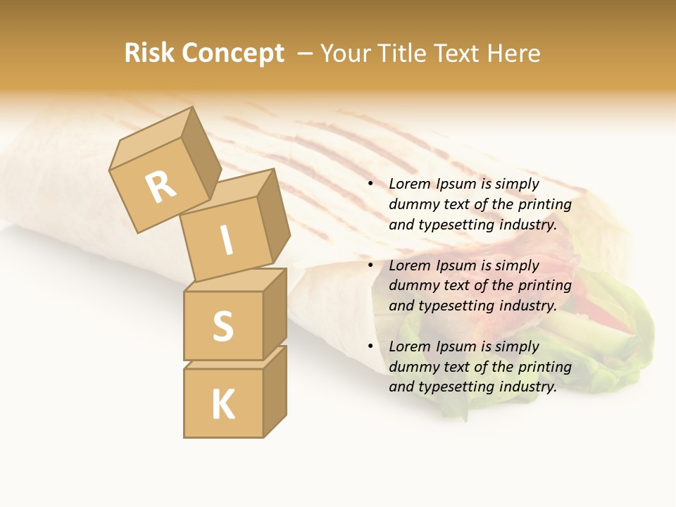 Burrito Tortilla Chopped PowerPoint Template