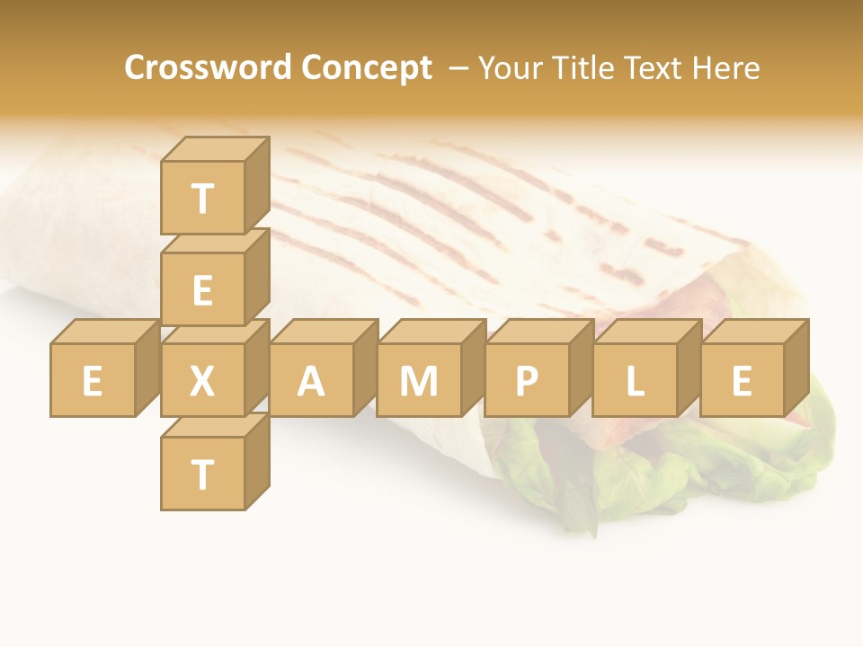 Burrito Tortilla Chopped PowerPoint Template