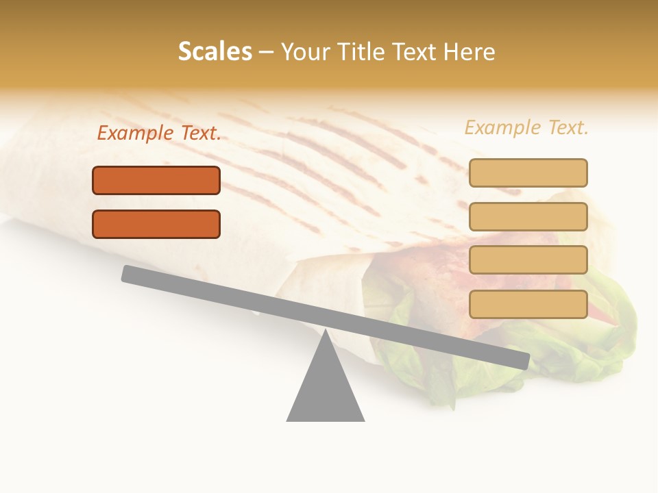 Burrito Tortilla Chopped PowerPoint Template