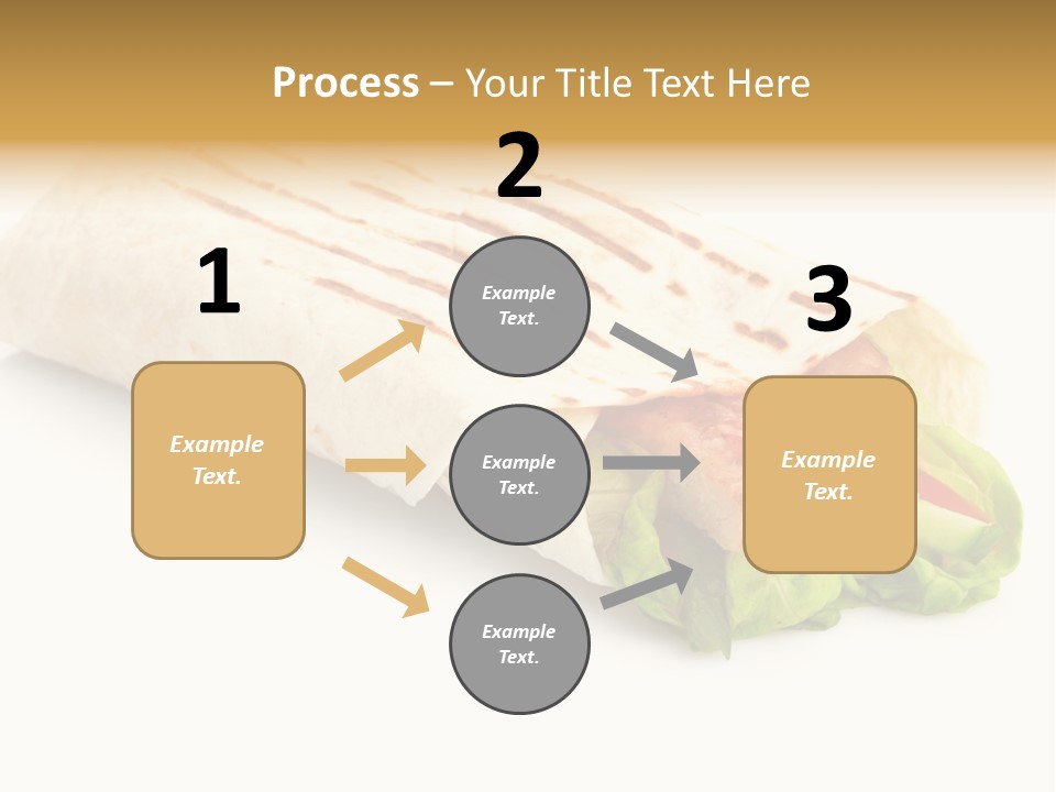Burrito Tortilla Chopped PowerPoint Template
