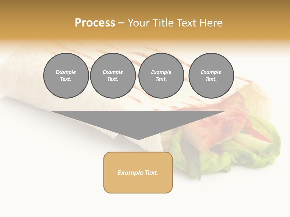 Burrito Tortilla Chopped PowerPoint Template
