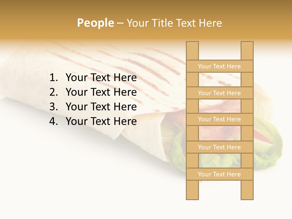 Burrito Tortilla Chopped PowerPoint Template