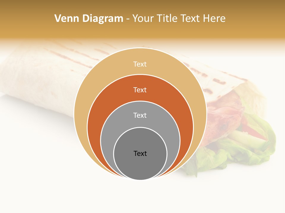 Burrito Tortilla Chopped PowerPoint Template