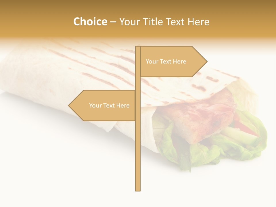 Burrito Tortilla Chopped PowerPoint Template