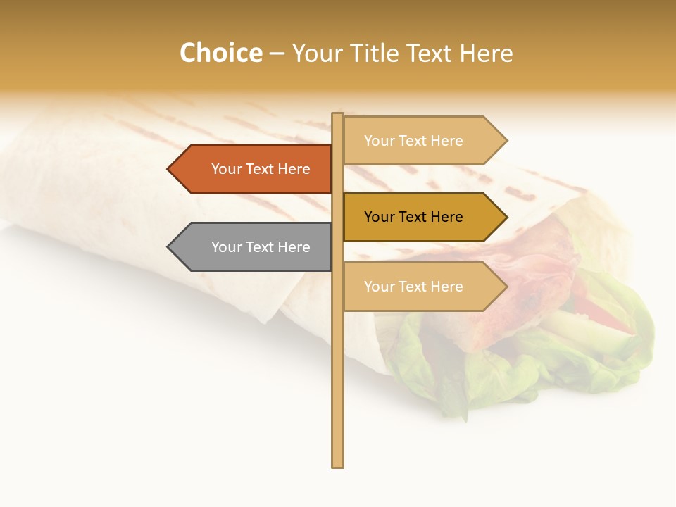 Burrito Tortilla Chopped PowerPoint Template