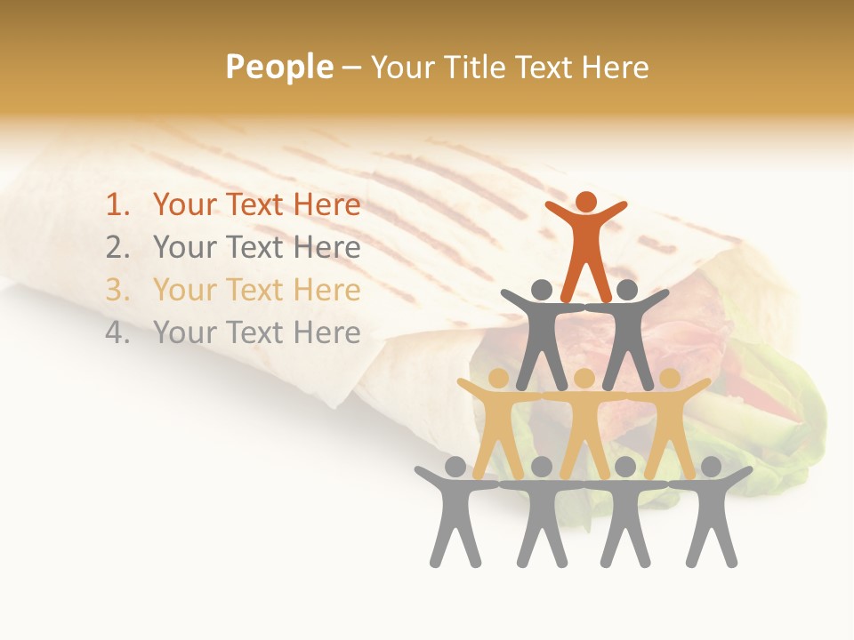 Burrito Tortilla Chopped PowerPoint Template