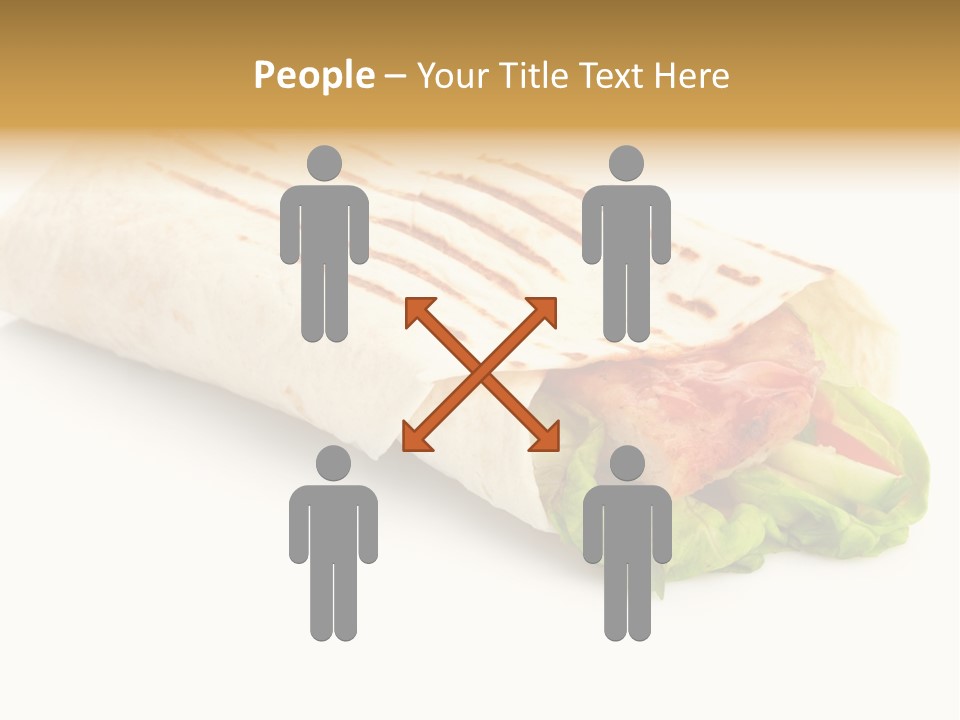 Burrito Tortilla Chopped PowerPoint Template