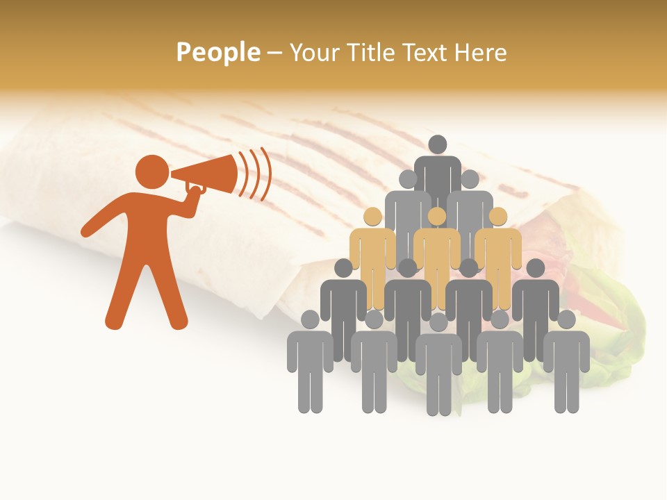 Burrito Tortilla Chopped PowerPoint Template