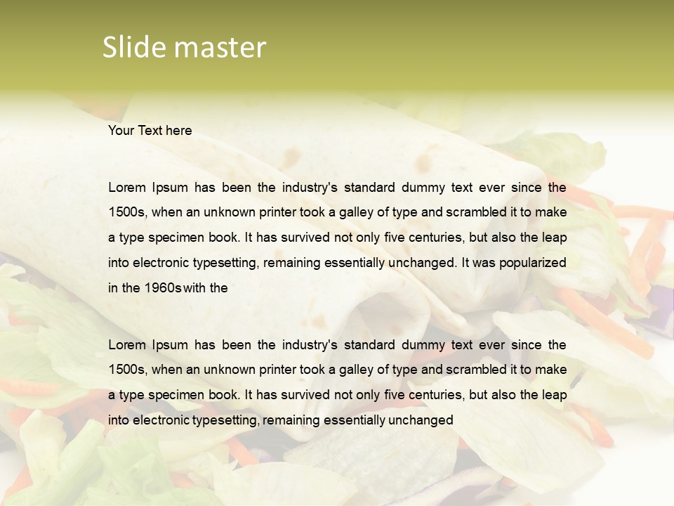 Spicy Picnic Salad PowerPoint Template