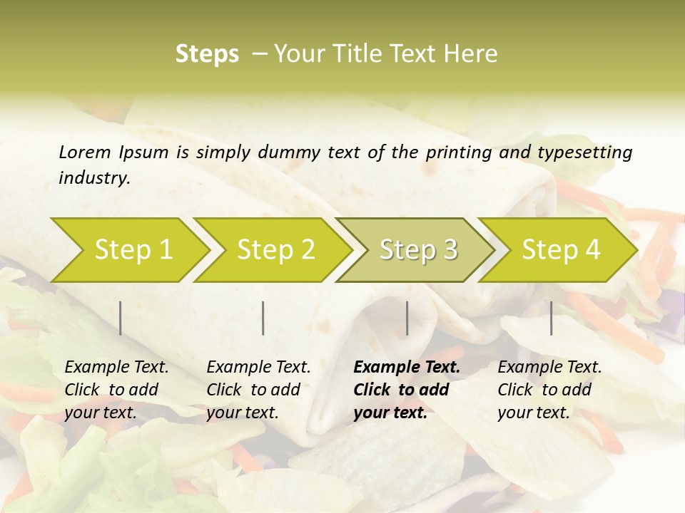 Spicy Picnic Salad PowerPoint Template