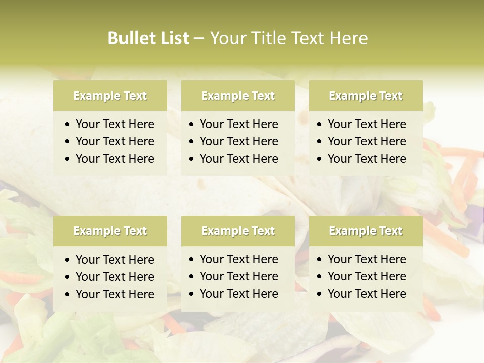 Spicy Picnic Salad PowerPoint Template