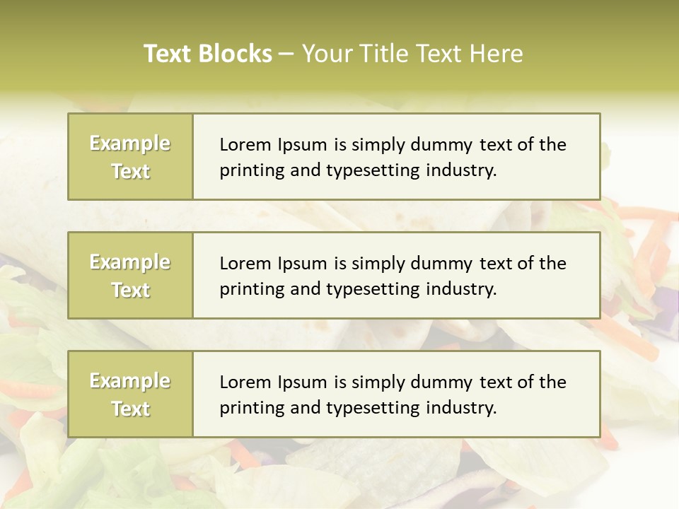Spicy Picnic Salad PowerPoint Template