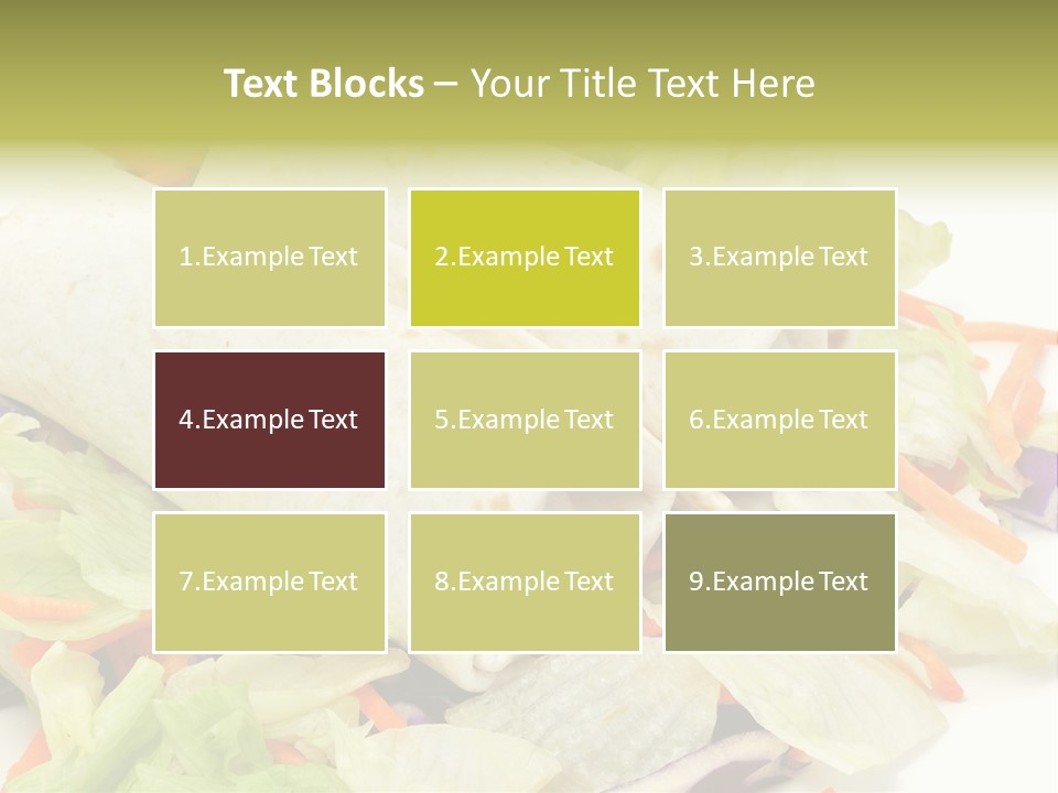 Spicy Picnic Salad PowerPoint Template