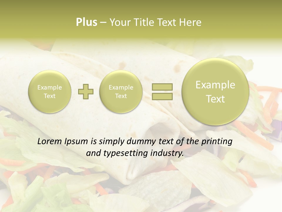 Spicy Picnic Salad PowerPoint Template