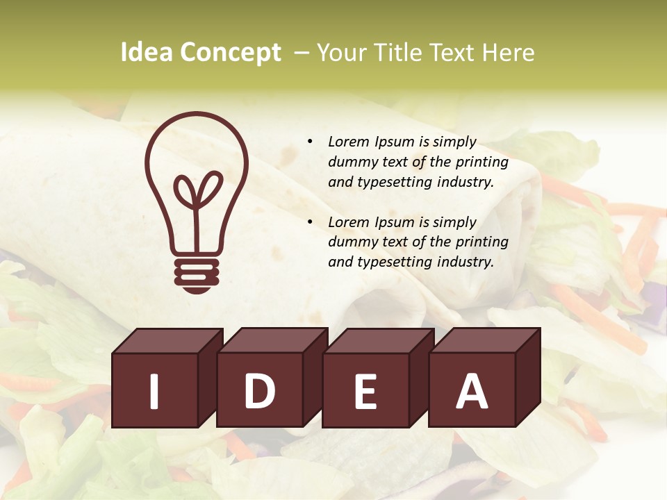 Spicy Picnic Salad PowerPoint Template