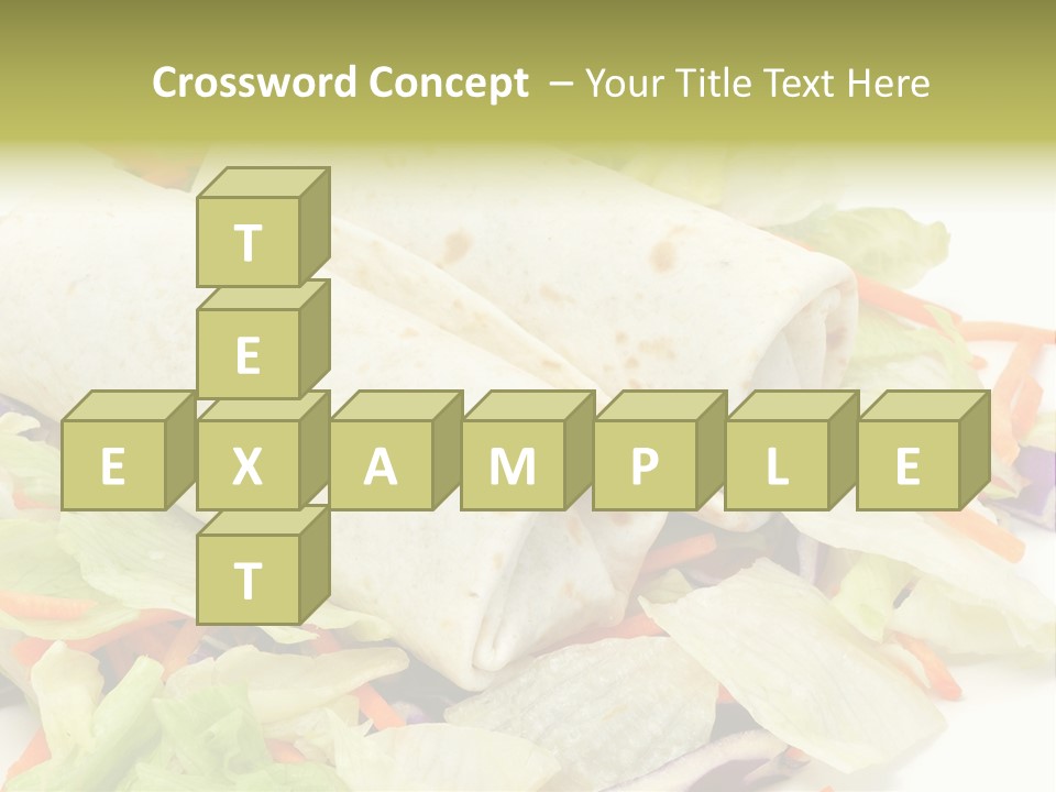 Spicy Picnic Salad PowerPoint Template