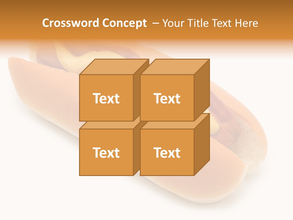 Ketchupamerican Barbecuebeef Bread Bun Calorie Delicious Frankfurter Eat PowerPoint Template