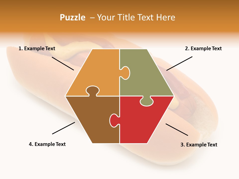 Ketchupamerican Barbecuebeef Bread Bun Calorie Delicious Frankfurter Eat PowerPoint Template