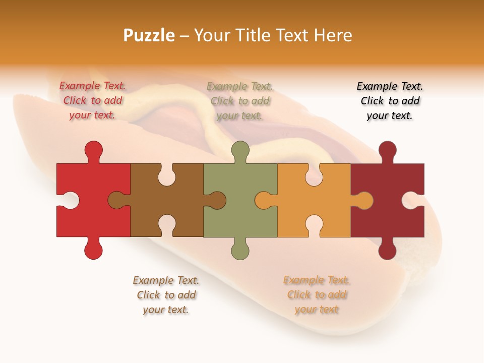 Ketchupamerican Barbecuebeef Bread Bun Calorie Delicious Frankfurter Eat PowerPoint Template