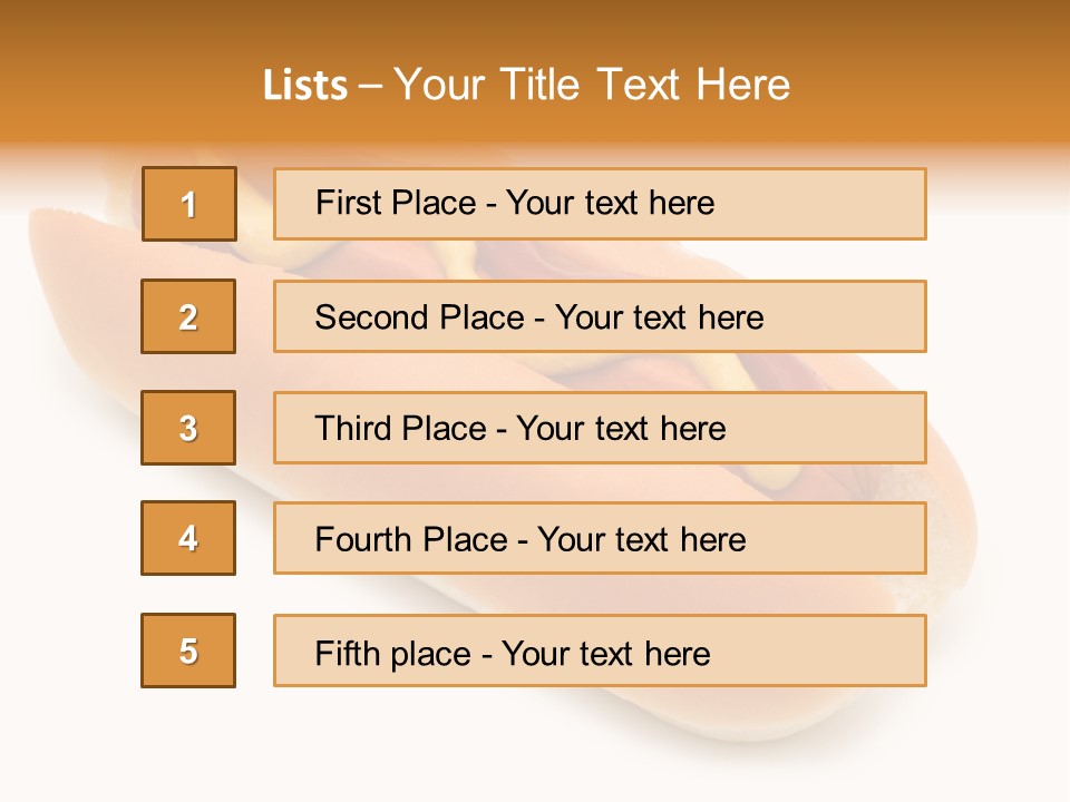 Ketchupamerican Barbecuebeef Bread Bun Calorie Delicious Frankfurter Eat PowerPoint Template