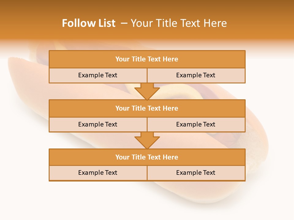 Ketchupamerican Barbecuebeef Bread Bun Calorie Delicious Frankfurter Eat PowerPoint Template
