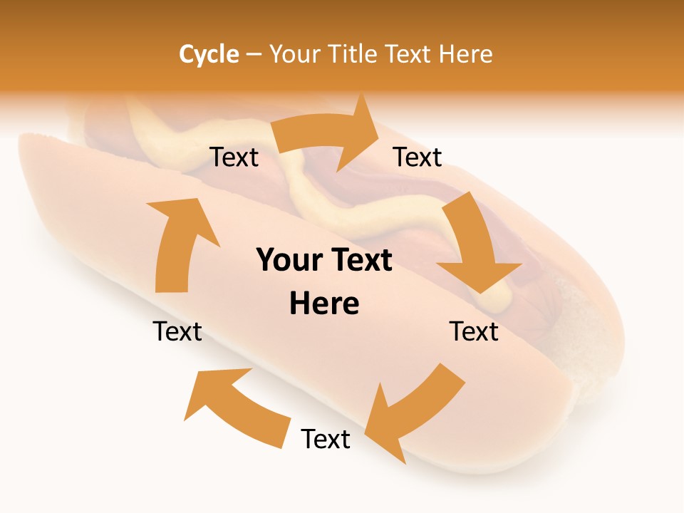 Ketchupamerican Barbecuebeef Bread Bun Calorie Delicious Frankfurter Eat PowerPoint Template