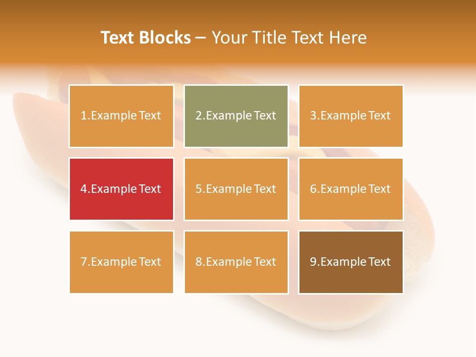 Ketchupamerican Barbecuebeef Bread Bun Calorie Delicious Frankfurter Eat PowerPoint Template