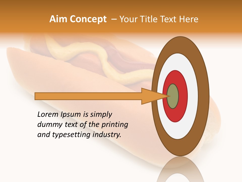 Ketchupamerican Barbecuebeef Bread Bun Calorie Delicious Frankfurter Eat PowerPoint Template