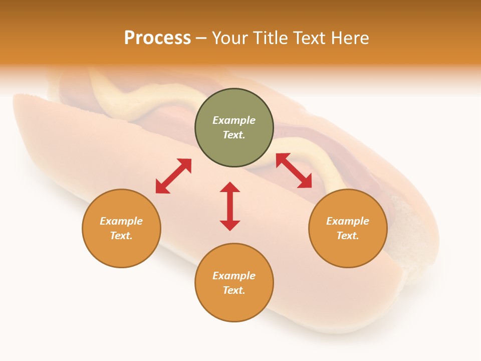 Ketchupamerican Barbecuebeef Bread Bun Calorie Delicious Frankfurter Eat PowerPoint Template