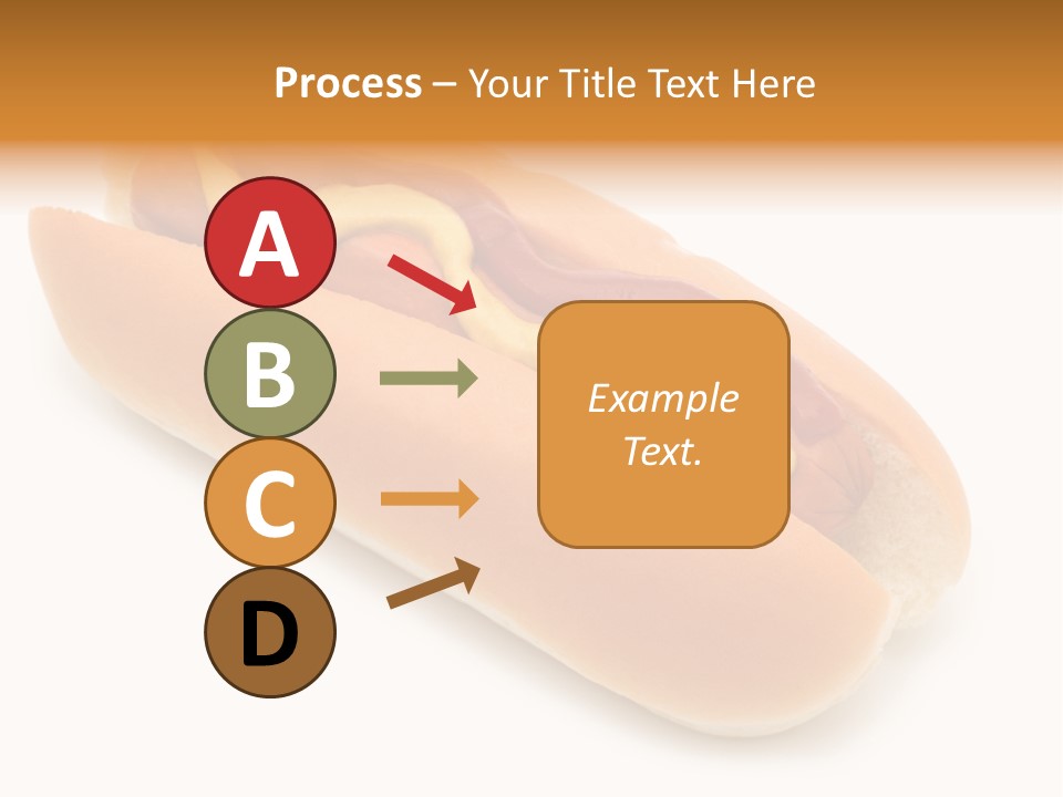 Ketchupamerican Barbecuebeef Bread Bun Calorie Delicious Frankfurter Eat PowerPoint Template